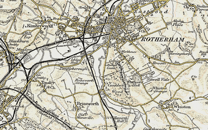 Old map of Ickles in 1903