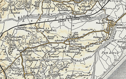 Old map of Icklesham in 1898