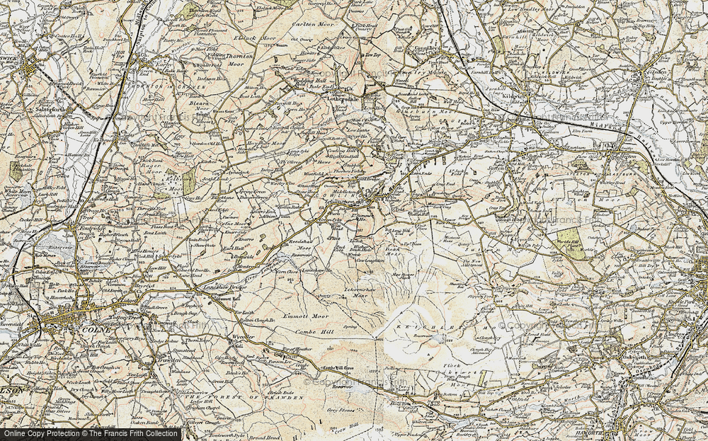 Old Map of Ickornshaw, 1903-1904 in 1903-1904