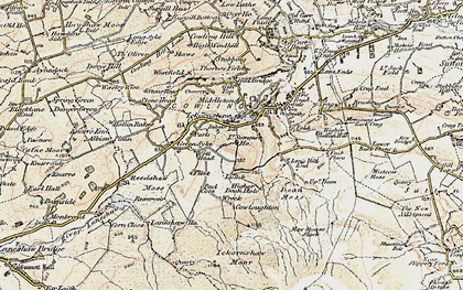 Old map of Ickornshaw in 1903-1904