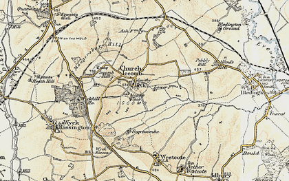 Old map of Icomb in 1898-1899