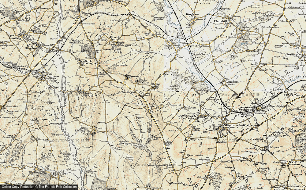 Old Map of Idbury, 1898-1899 in 1898-1899