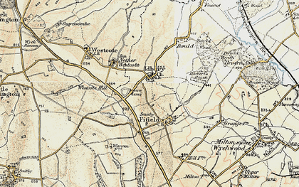 Old map of Idbury in 1898-1899