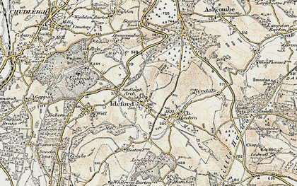 Old map of Ideford in 1899