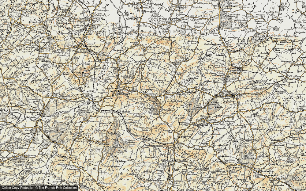 Old Map of Iden Green, 1897-1898 in 1897-1898