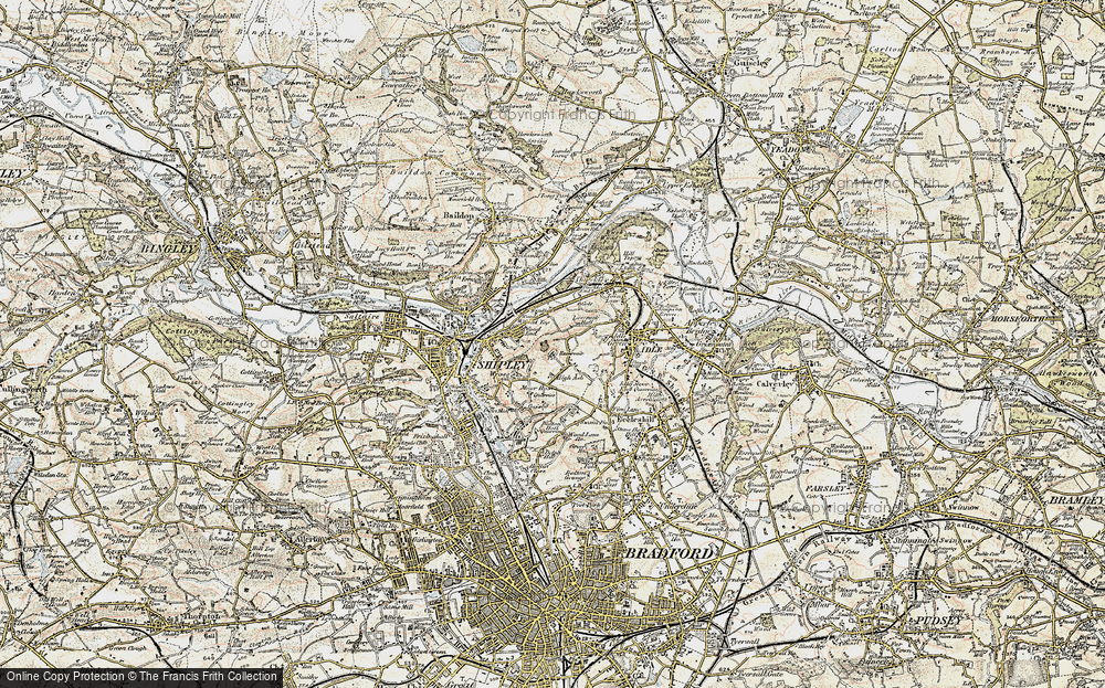 Old Map of Idle Moor, 1903-1904 in 1903-1904