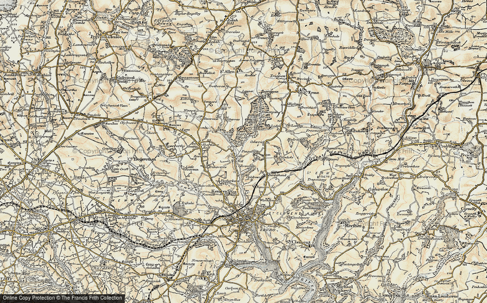 Old Map of Historic Map covering Buckshead in 1900