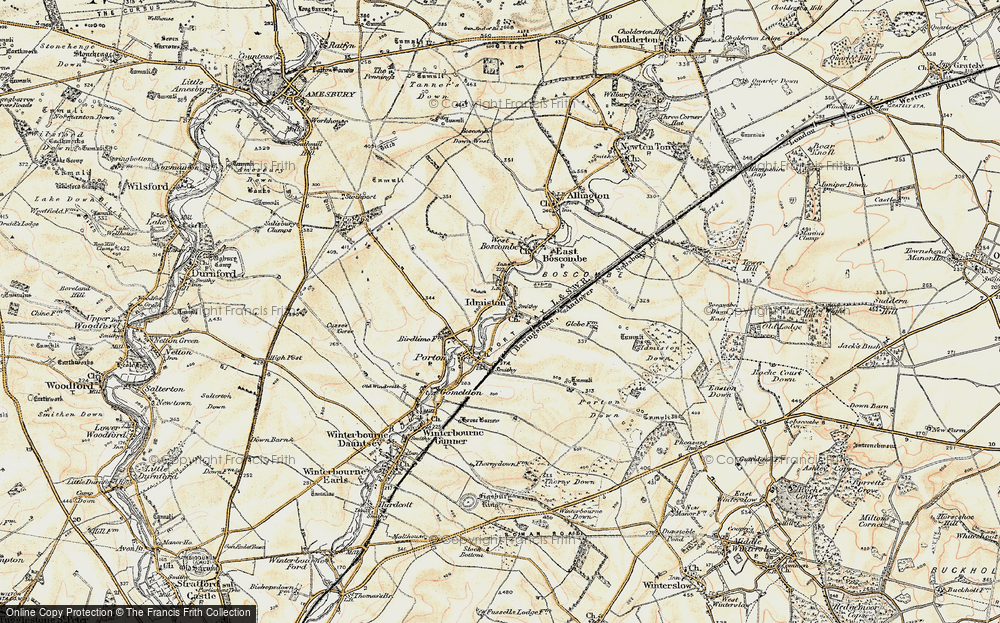 Old Map of Idmiston, 1897-1899 in 1897-1899