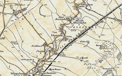 Old map of Idmiston in 1897-1899