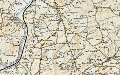 Old map of Idole in 1901