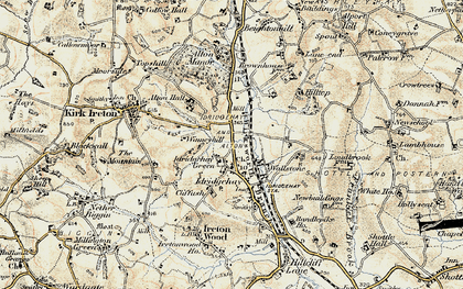Old map of Idridgehay Green in 1902