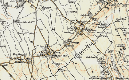 Old map of Idstone in 1897-1899