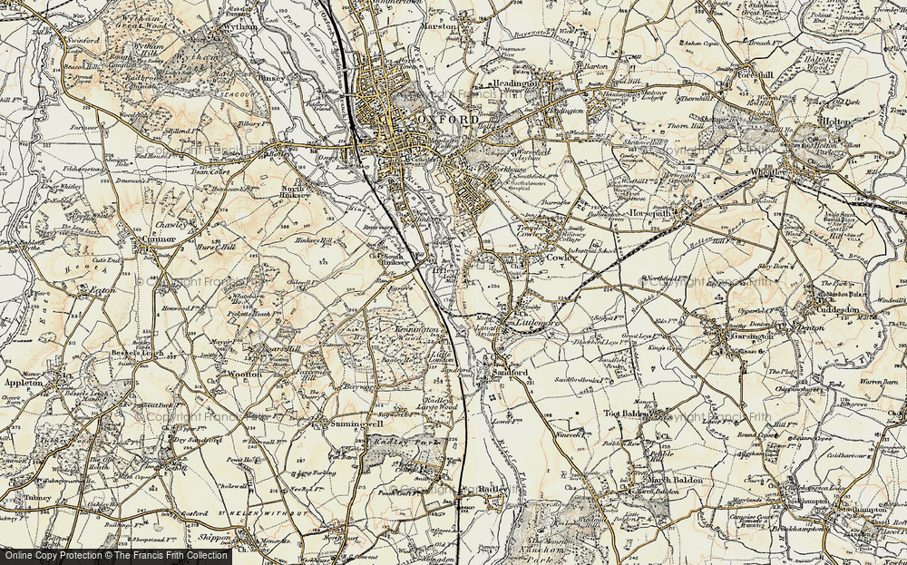 Old Map of Iffley, 1897-1899 in 1897-1899