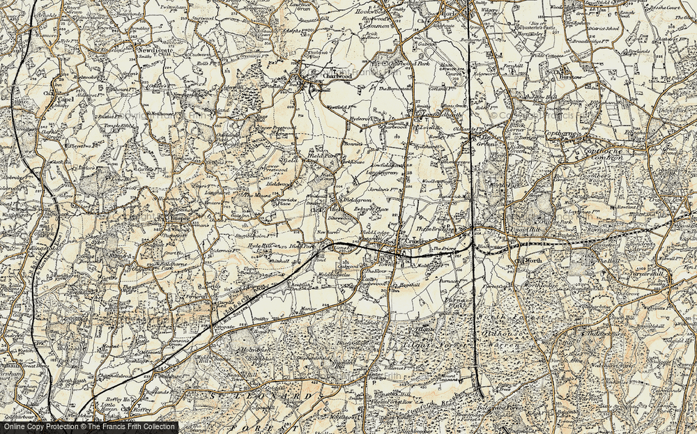 Old Map of Ifield, 1898-1909 in 1898-1909