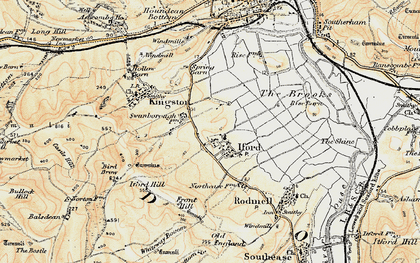 Old map of Iford in 1898