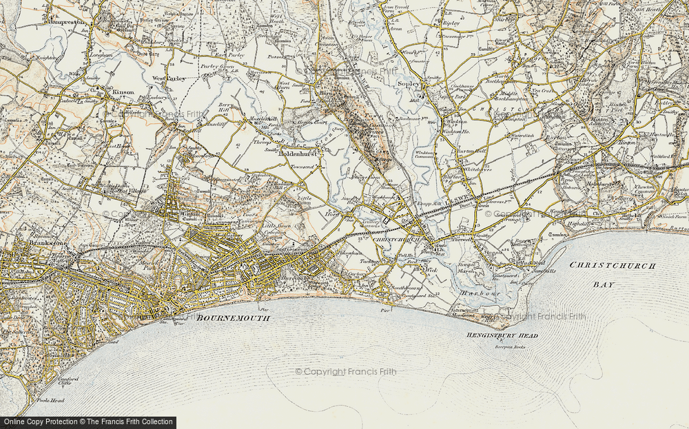 Old Map of Iford, 1899-1909 in 1899-1909