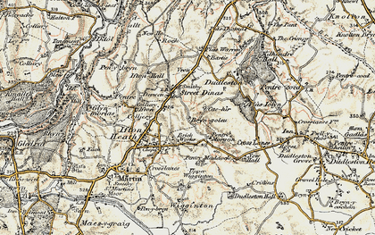 Old map of Ifton Heath in 1902