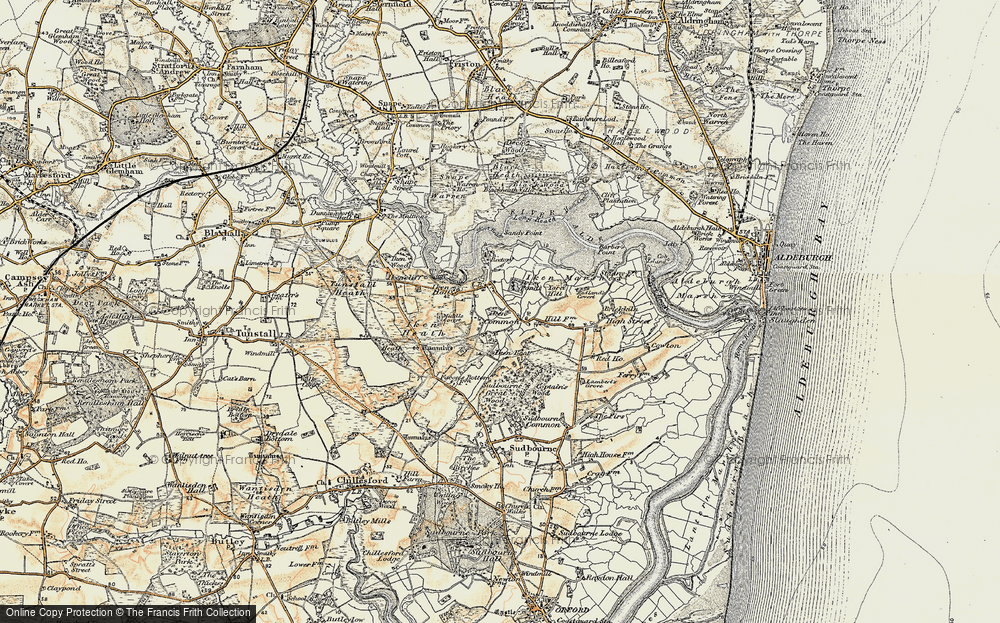 Old Map of Iken, 1898-1901 in 1898-1901