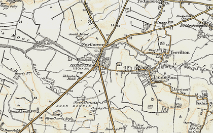 Old map of Ilchester in 1899