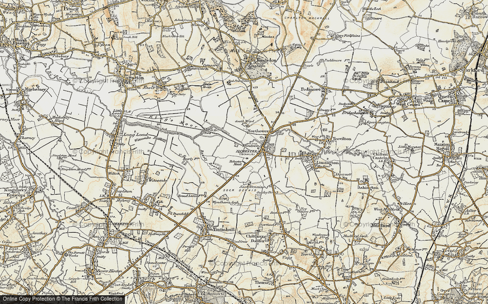 Old Map of Ilchester Mead, 1899 in 1899