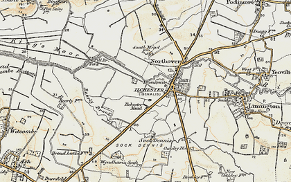 Old map of Ilchester Mead in 1899