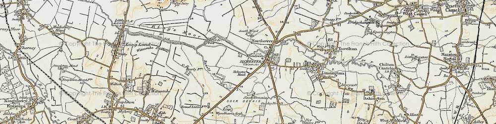 Old map of Ilchester Mead in 1899