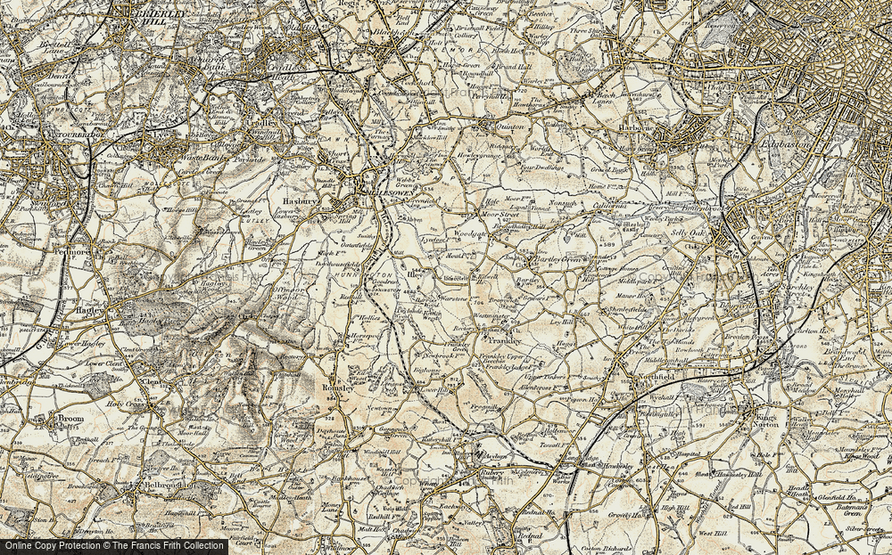 Old Map of Illey, 1901-1902 in 1901-1902