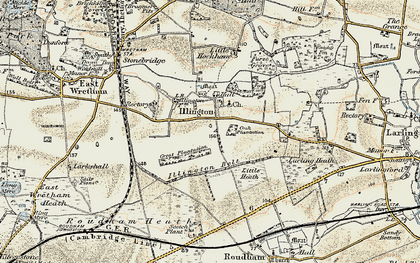Old map of Illington in 1901