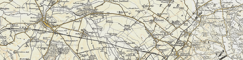 Old map of Ilmer in 1897-1898