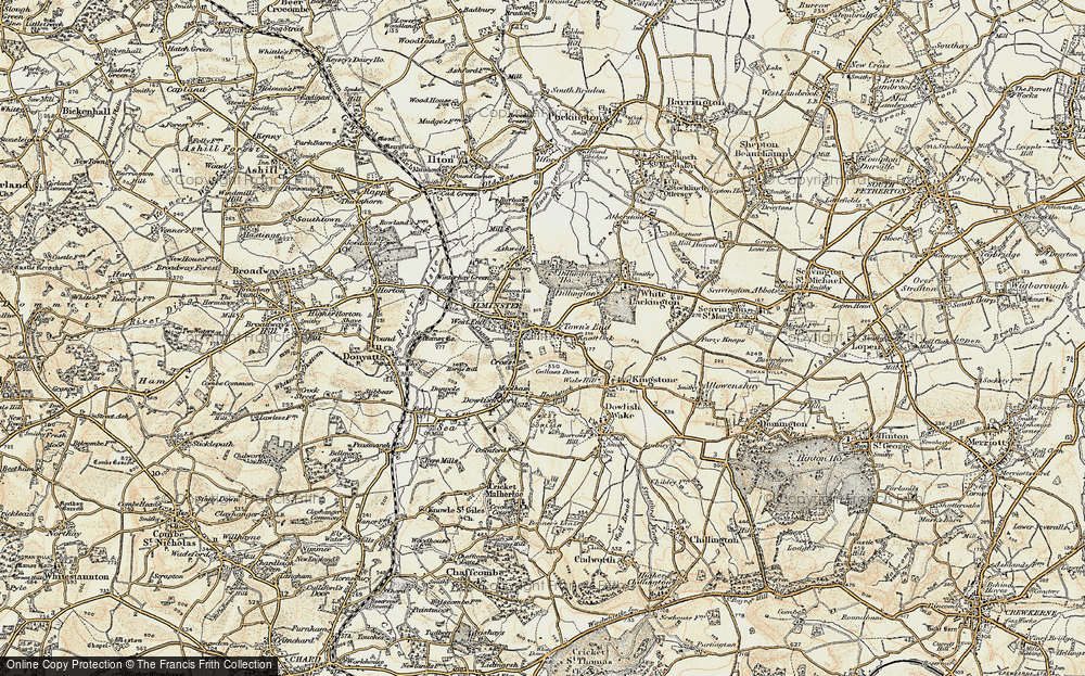 Old Map of Ilminster, 1898-1900 in 1898-1900