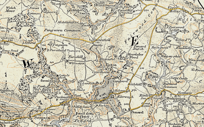 Old map of Ilston in 1900-1901