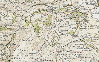 Old map of Ilton in 1903-1904