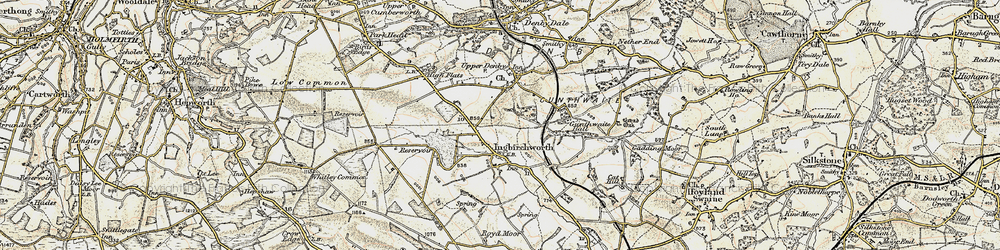 Old map of Ingbirchworth in 1903