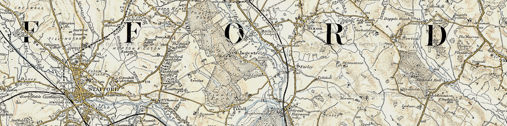Old map of Lion Lodges in 1902