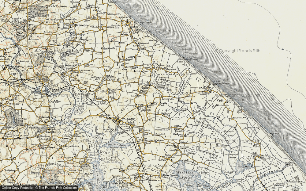 Old Map of Ingham, 1901-1902 in 1901-1902