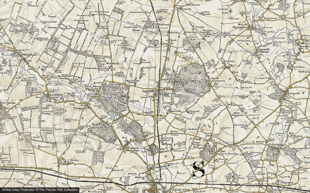 Old Map of Ingham, 1901 in 1901