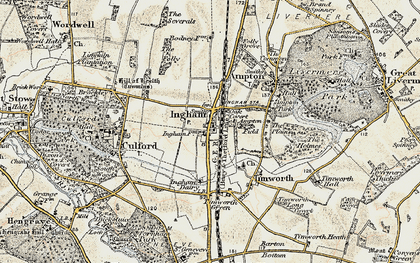 Old map of Ingham in 1901
