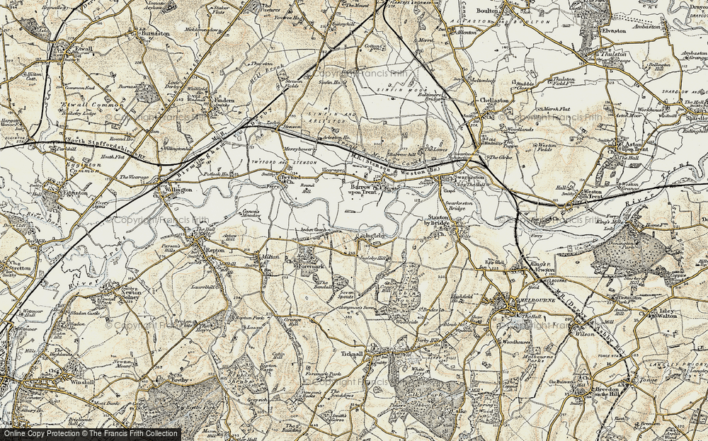 Old Map of Historic Map covering Ingleby Toft in 1902-1903