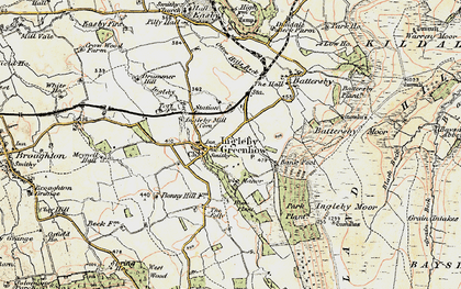 Old map of Ingleby Greenhow in 1903-1904