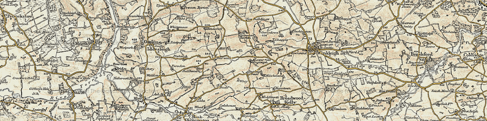 Old map of Ingleigh Green in 1899-1900