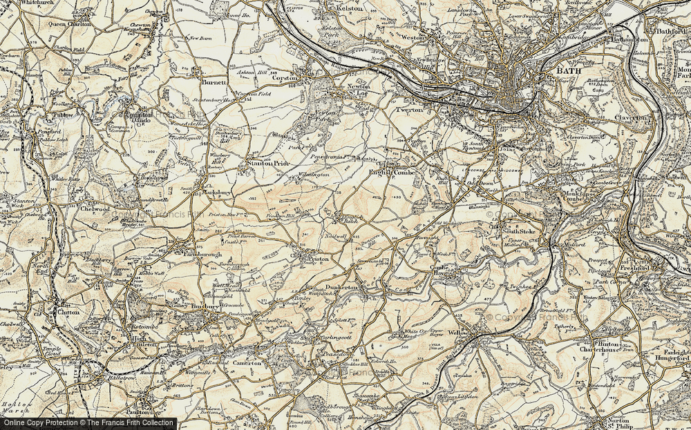 Old Map of Inglesbatch, 1899 in 1899