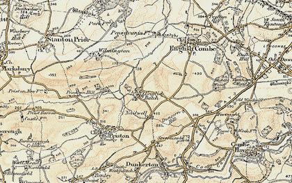 Old map of Inglesbatch in 1899