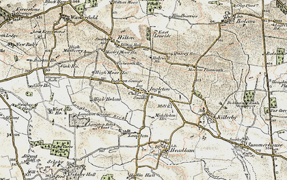 Old map of Ingleton in 1903-1904