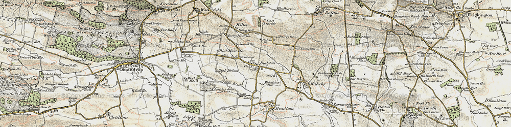 Old map of Ingleton in 1903-1904