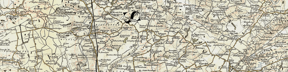 Old map of Inglewhite in 1903-1904