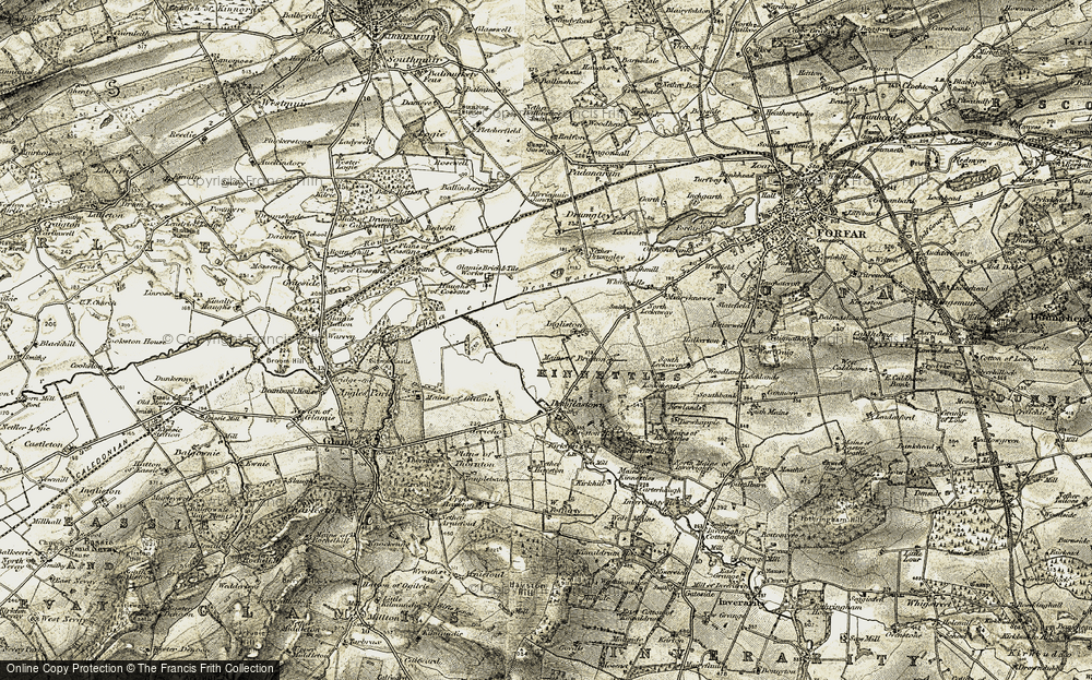 Historic Ordnance Survey Map of Ingliston, 1907-1908