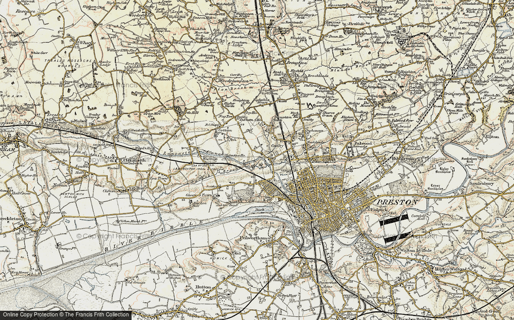 Old Map of Ingol, 1903 in 1903