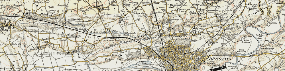 Old map of Ingol in 1903