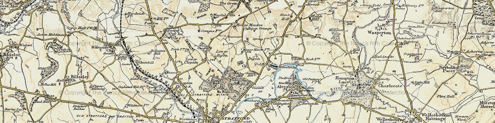 Old map of Ingon in 1899-1902