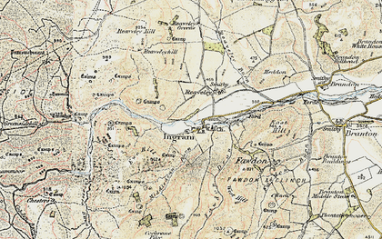 Old map of Ingram in 1901-1903